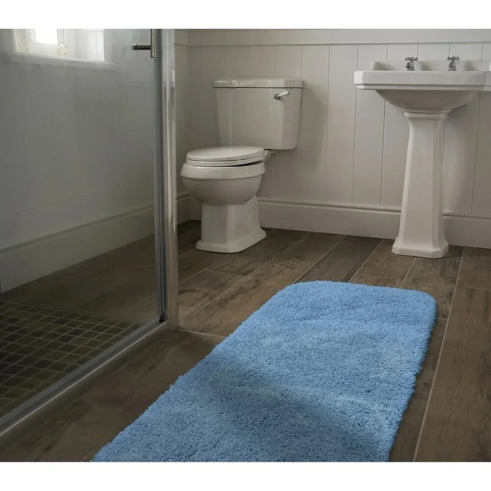Garland Rug Serendipity Washable Nylon Basin Blue Bathroom Runner 22